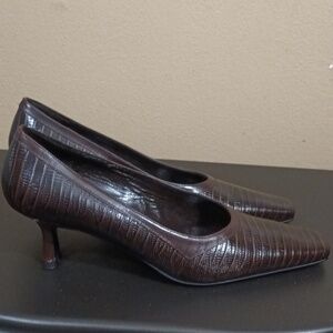 Vintage Women's Size 8 Snake Skin Country Shop Made In Italy Pumps